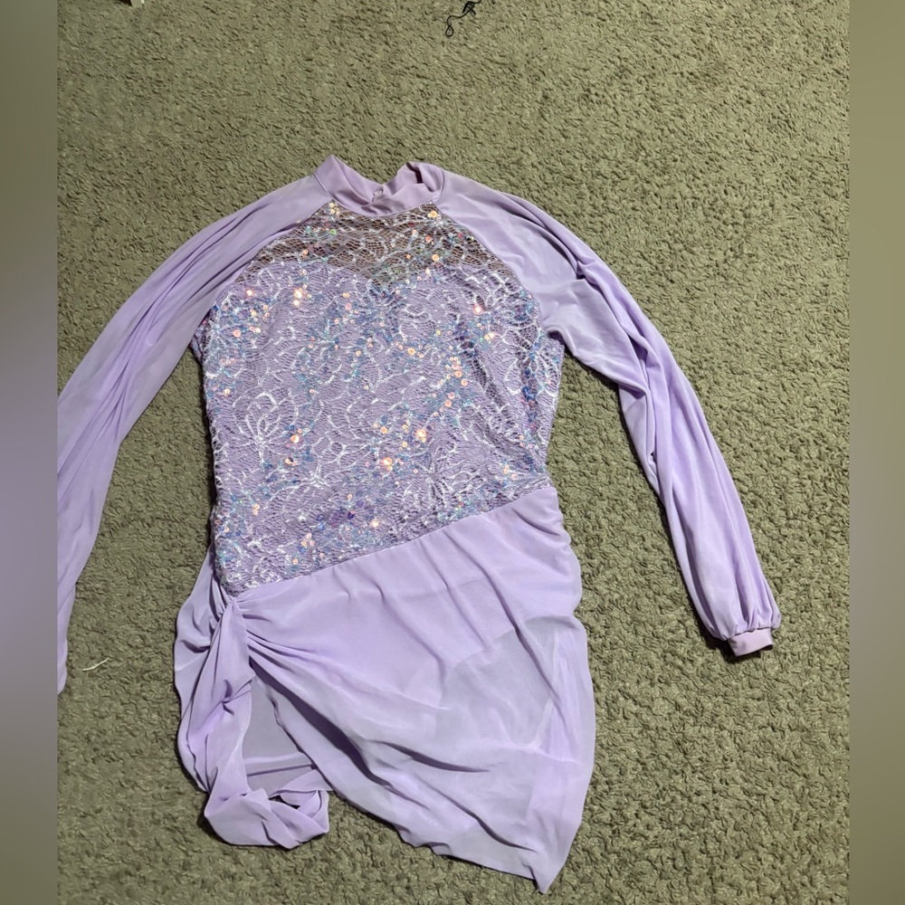 Lavender Sequin Long Sleeve costume